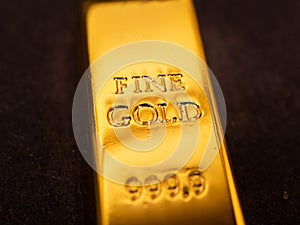 Picture of fine gold 999.9 bar