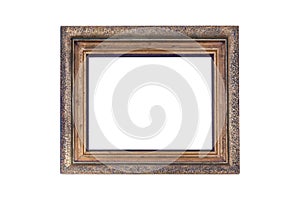 Picture frame, empty frame on white background