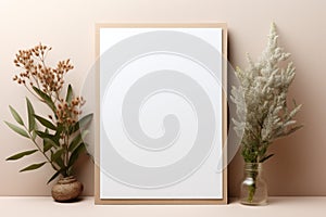 Picture frame Mockup, Vorlage, Generative Ai