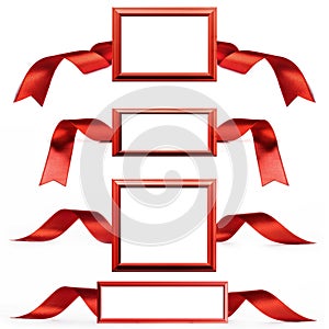 Picture frame and ribbon