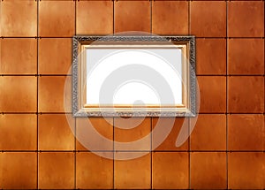 Picture Frame on Tiled Wall