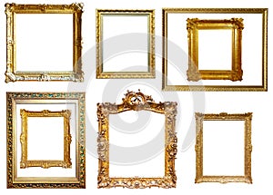 Picture frames. Isolated over white