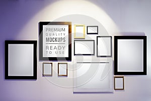 Picture frames mockup photo