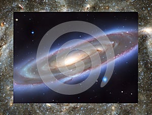 A picture of the galaxy Andromeda, generated by AI.
