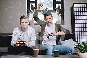 Gamers playing party