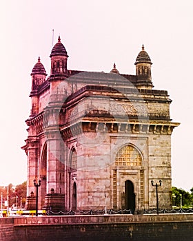 This picture is of gateway of india in mumbai was clicked in july just before the rain and sun was distributing different colors.