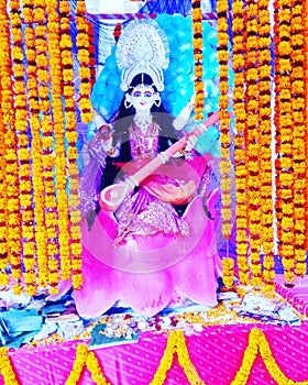 Picture of God Sarswati Maa Vidya ki devi