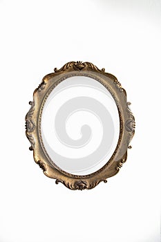 Picture gold frame with a decorative pattern