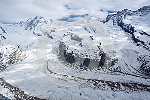 The Gorner Glacier, Zermatt, Switzerland photo