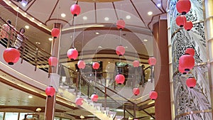 A picture of the Grand Atrium onboard the Ship.