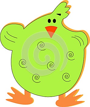 Picture of green chicken