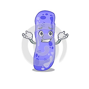 A picture of grinning legionella cartoon design concept