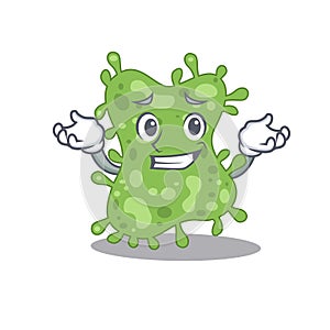 A picture of grinning salmonella enterica cartoon design concept photo