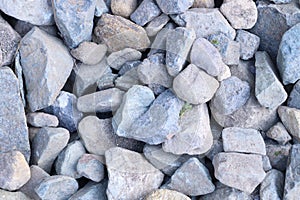 Picture of a group of stones, gray and blue