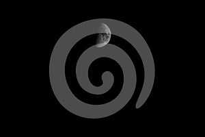 Picture of a half moon