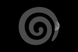 Picture of a half moon