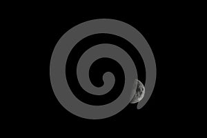 Picture of a half moon