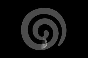 Picture of a half moon