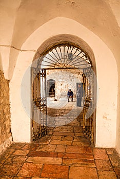 Hallway inside The Tomb of King David, Jerusalem, Israel