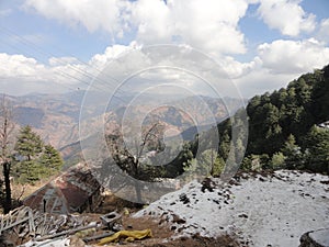 Picture of hills and valleys in himachal pradesh