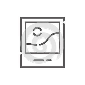 Picture icon. Outline illustration of picture vector icon for web. Web symbol for websites and mobile app. Trendy design. Vector
