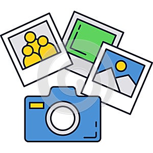 Picture icon vector image and photo gallery photo