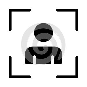 Picture vector glyph flat icon