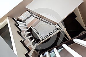 Picture of indoor space revolving stairs