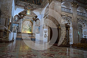 Interior of the Temple of the Sacred Heart or Cathedral of Pasto Colombia photo