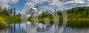 Picture Lake with Mt. Shuksan, Washington state.