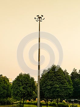 A picture of light tower ,