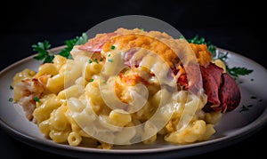 A picture of Lobster Mac and Cheese.