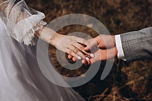 Picture of man and woman with wedding ring