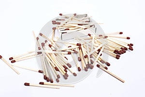 Picture of matchsticks with match box