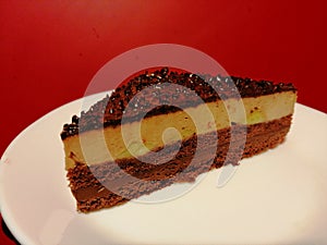 Mozart triangle cake