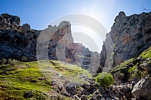 Picture of a mountains in the Sierras SubbÃÂ©ticas, Spain. photo