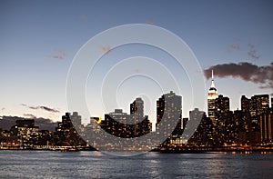 New York Skyline at dusk