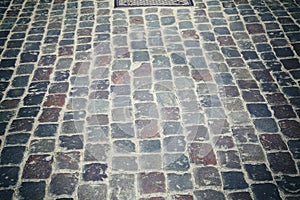 Picture of an old cobblestone street.