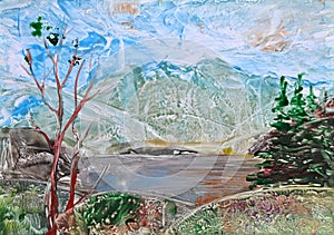 Picture, Painting Landscape