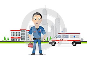 Picture of a paramedic photo