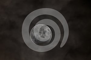 Partial full moon eclipse from 28 october 2023