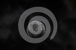 Partial full moon eclipse from 28 october 2023