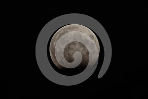 Partial full moon eclipse from 28 october 2023