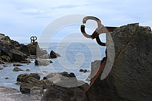 Picture of `peine de los vientos` in San Sebastian photo