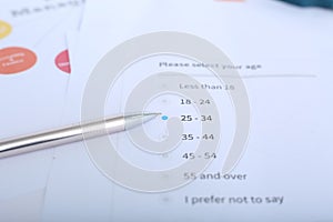 Picture of pen on the form