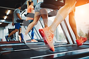 Picture of people running on treadmill in gym