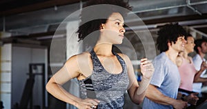 Picture of people running on treadmill in gym