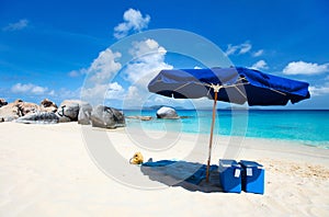 Picture perfect beach at Caribbean