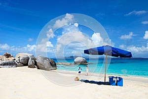 Picture perfect beach at Caribbean