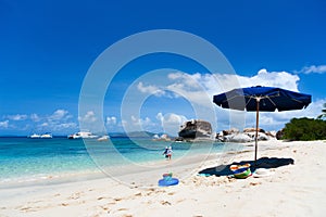 Picture perfect beach at Caribbean